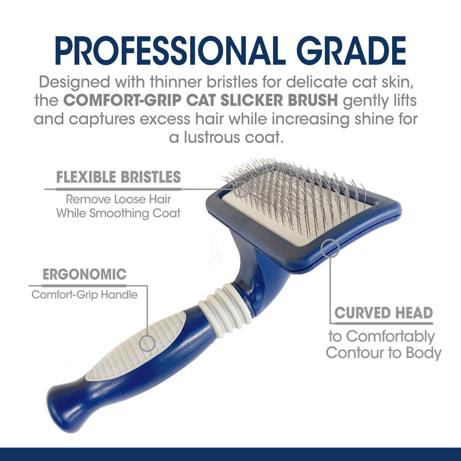 Magic Coat Professional Series Gentle Slicker Wire Cat Brush
