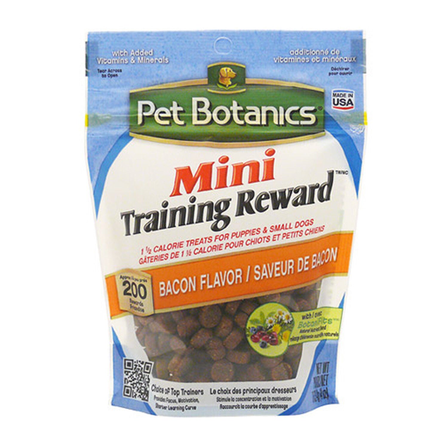 Pet Botanics Mini Training Reward Bacon Flavor Dog Treat