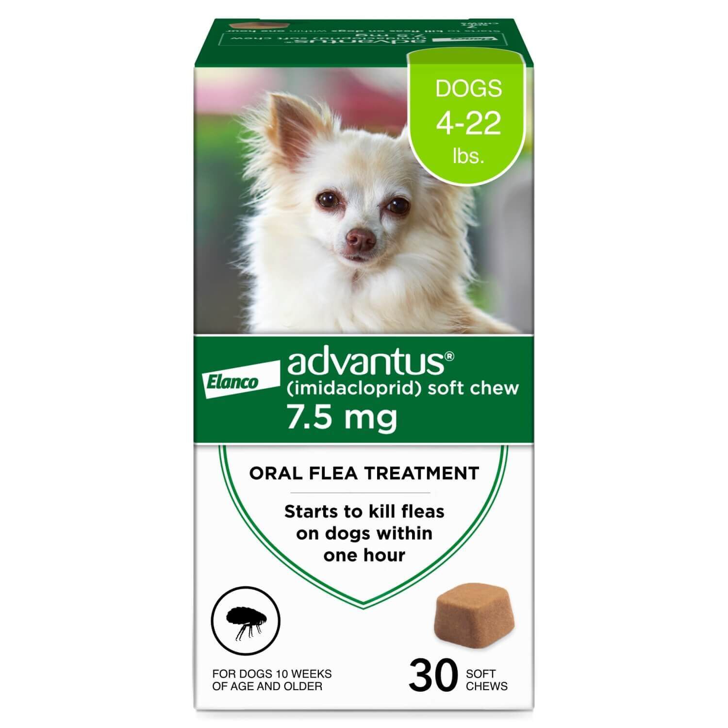Advantus Oral Flea Treatment For Dogs, 4-22 Lbs