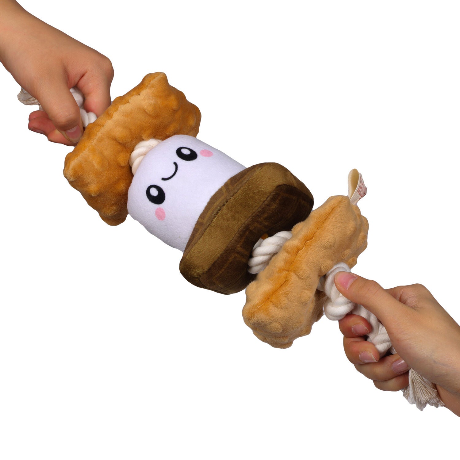 Territory S'mores Squeaker Dog Tug Toy, 13"
