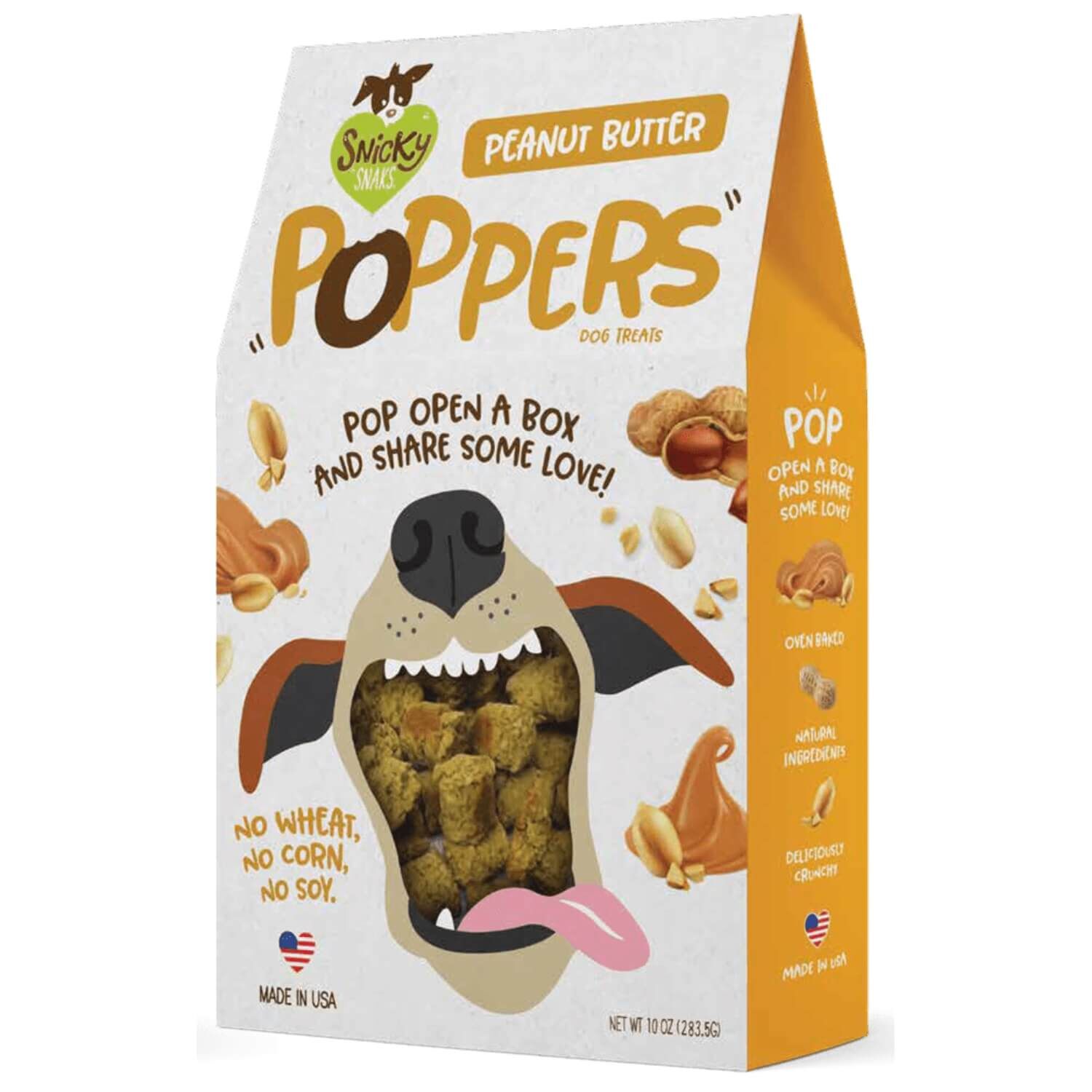 Snicky Snaks Peanut Butter Poppers Dog Treats