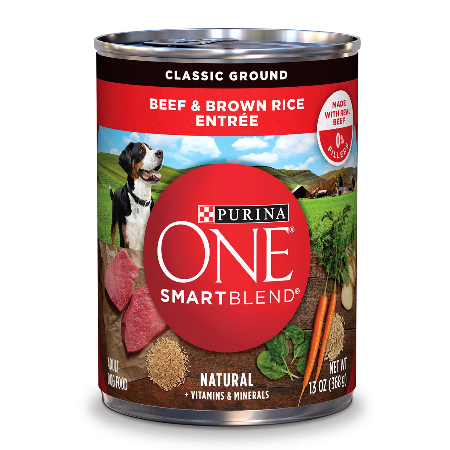 Smartblend Natural Classic Ground Beef & Brown Rice Entree Dog Food