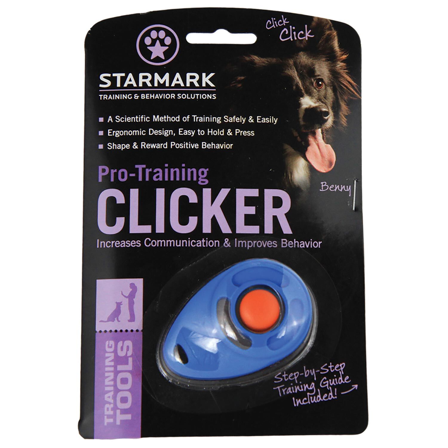 Starmark Pro-Training Dog Training Clicker, Blue