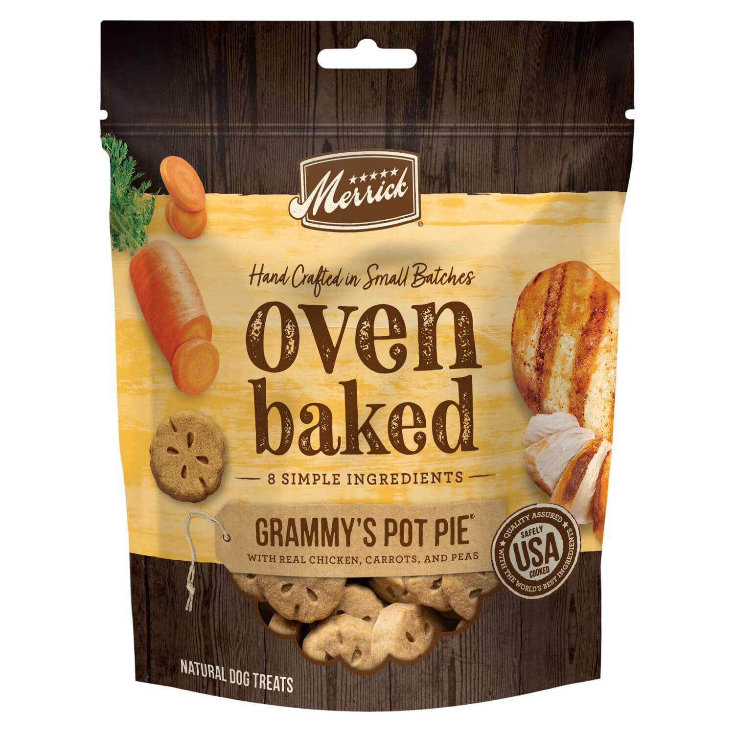 Merrick Oven Baked Grammy's Pot Pie Crunchy Dog Treats