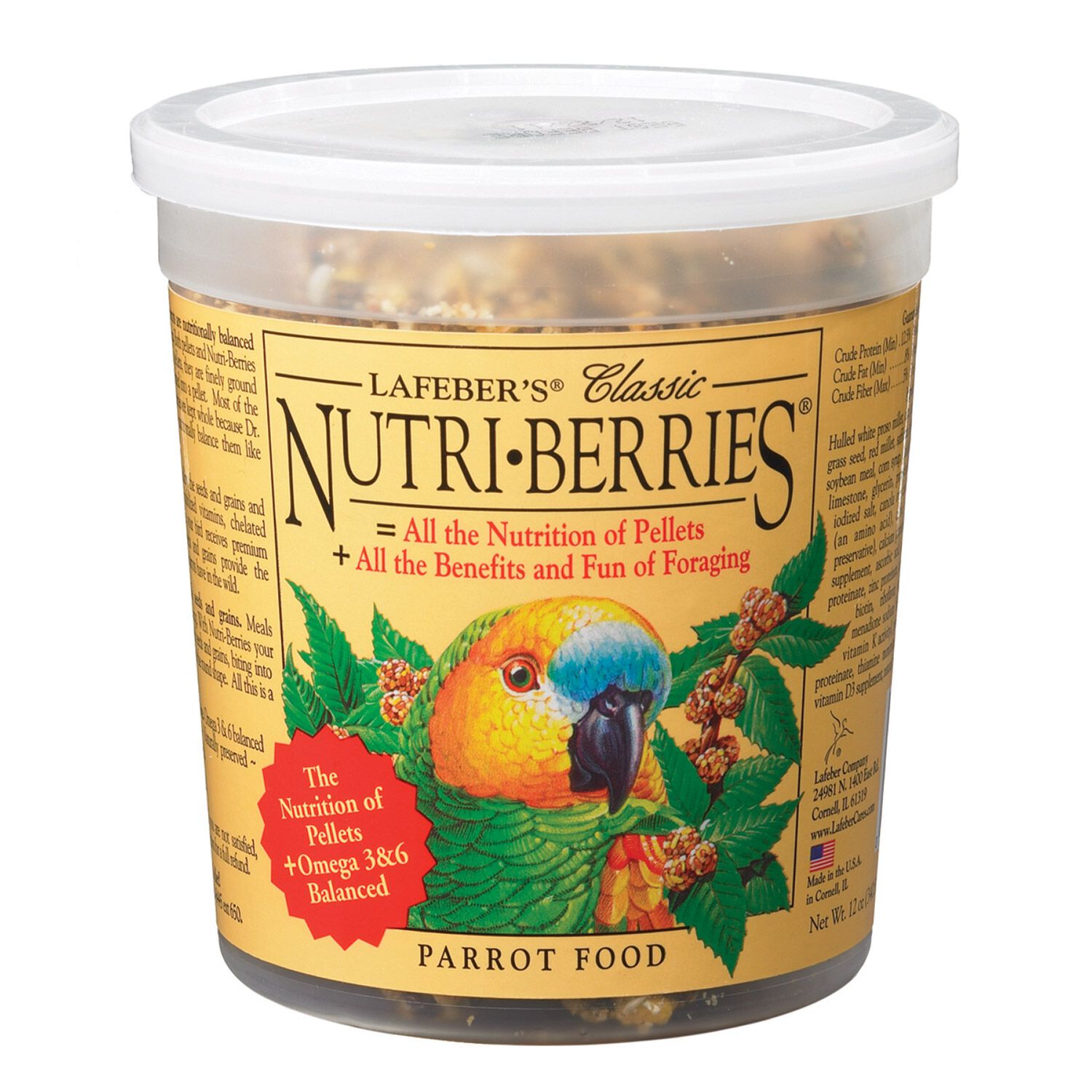 Lafeber Classic Nutri Berries For Parrots Bird Food