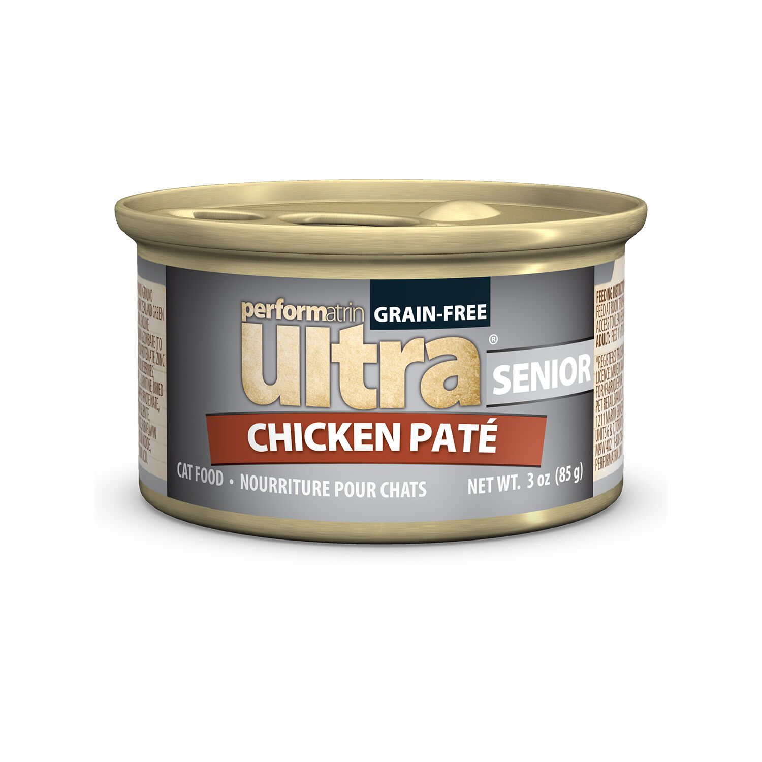 Performatrin Ultra Grain-Free Chicken Pate Recipe Wet Cat Food For Senior Cats