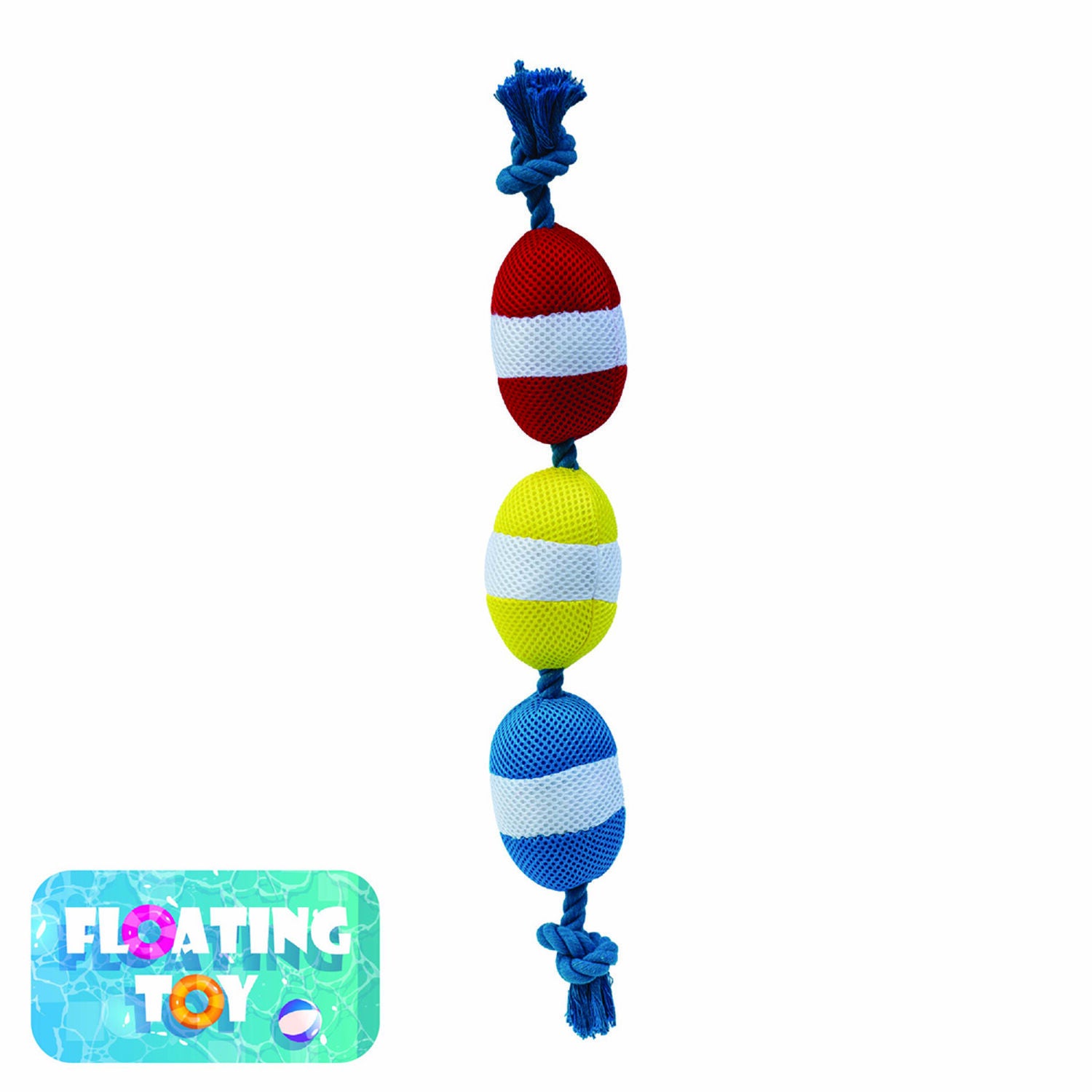 Territory Buoys Floating Water Play Tug Dog Toy, 20"