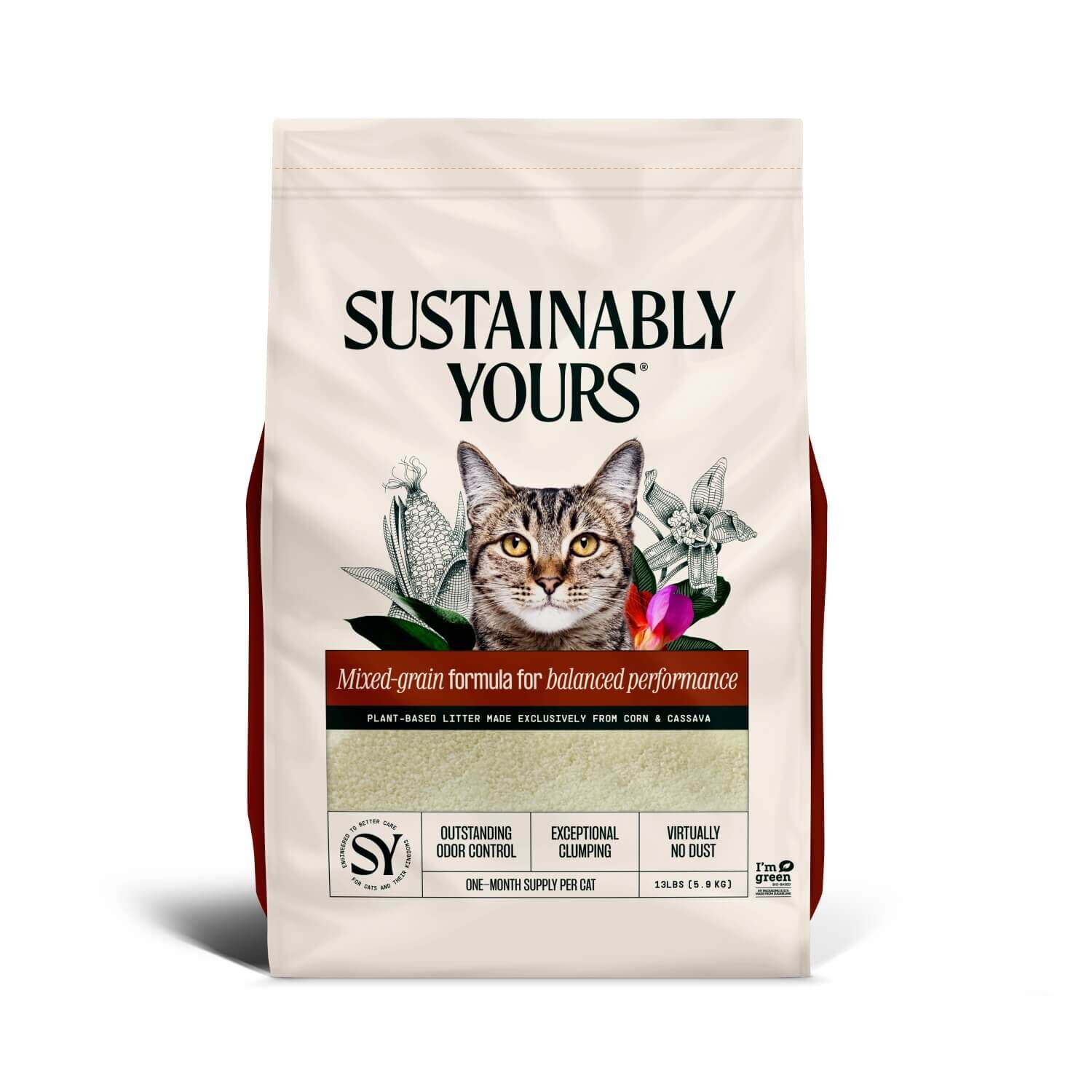 Sustainably Yours Mixed Grain Balanced Performance Plant Based Cat Litter