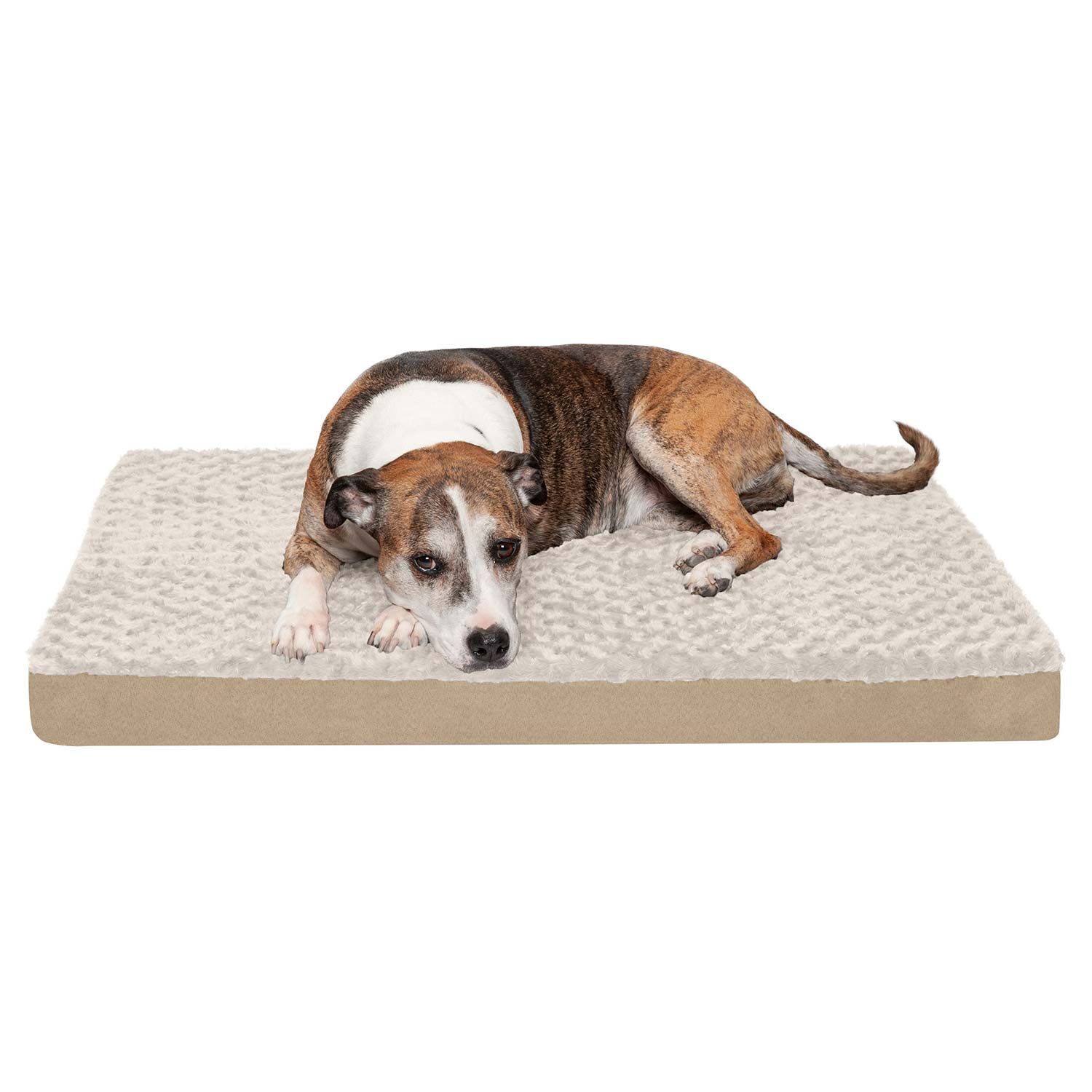 Furhaven Ultra Plush Deluxe Egg-Crate Orthopedic Mattress Large Dog Bed