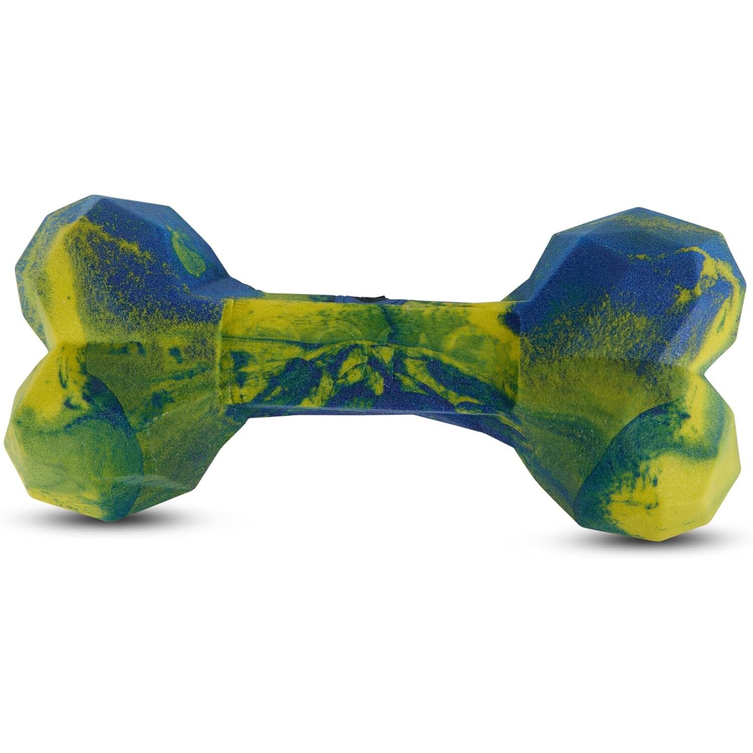 Tootsie Dots Geo Bone Fruit Scented Durable Chew Dog Toy, 6"