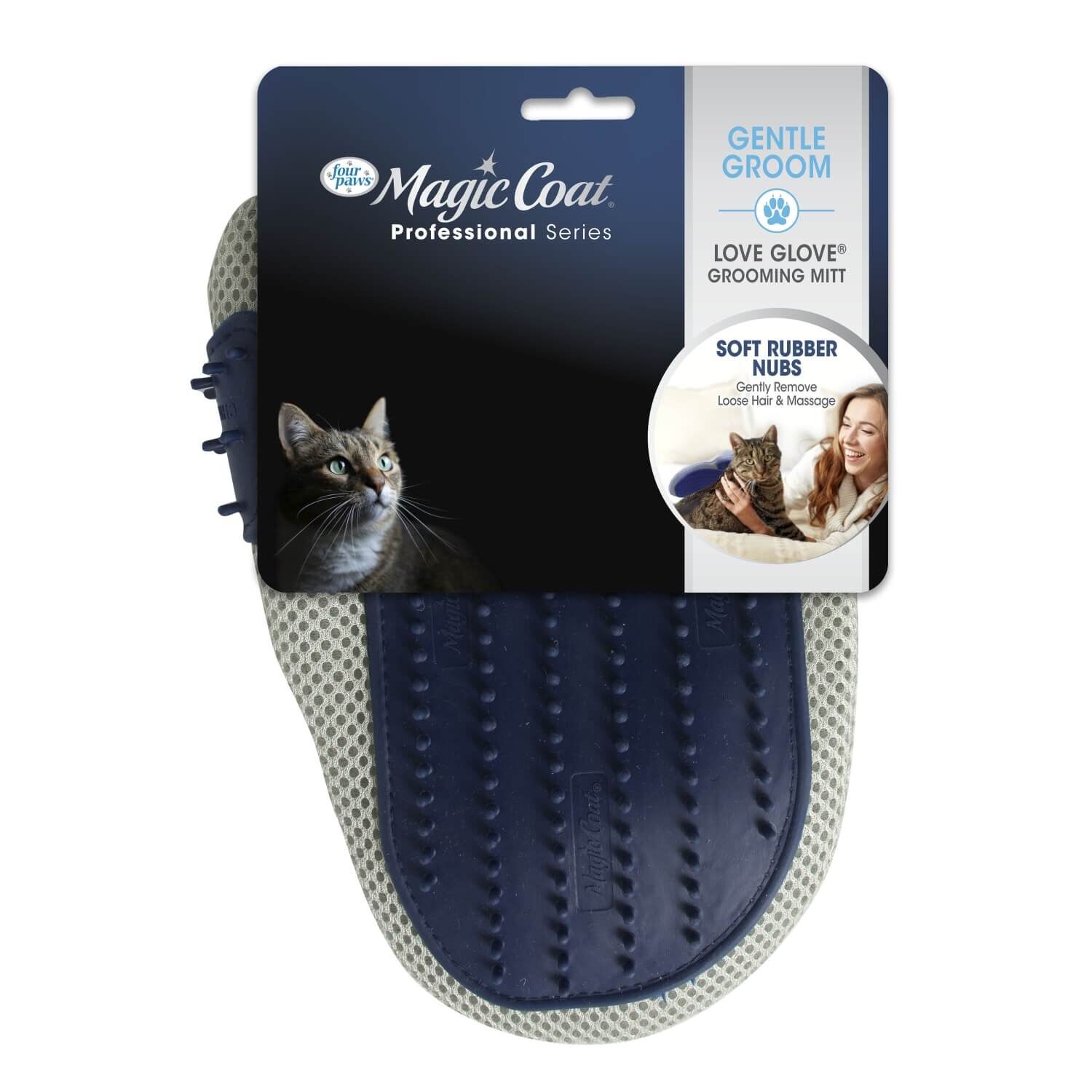 Magic Coat Professional Series Love Glove Grooming Mitt For Cats