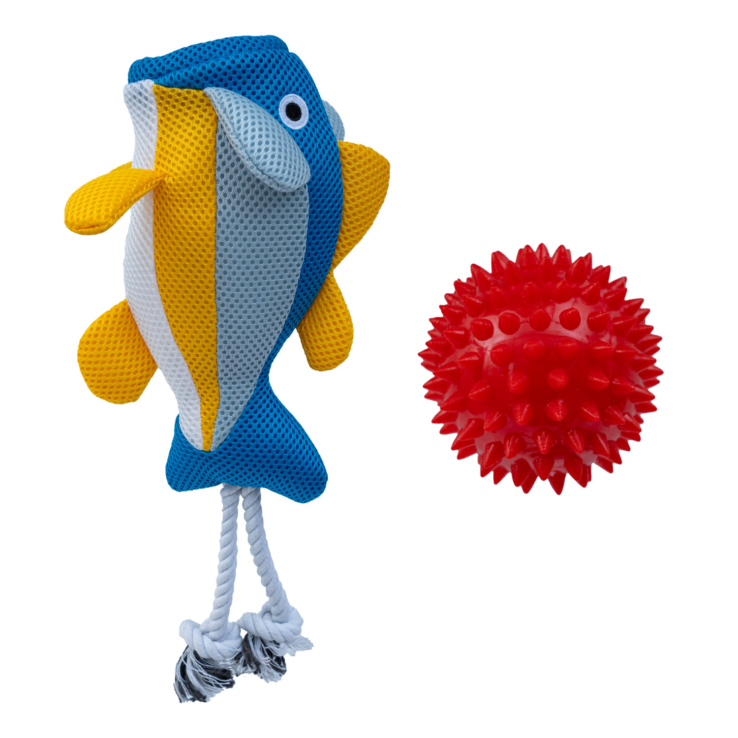 Territory Fish 2-In-1 Floating Tug And Toss Dog Toy