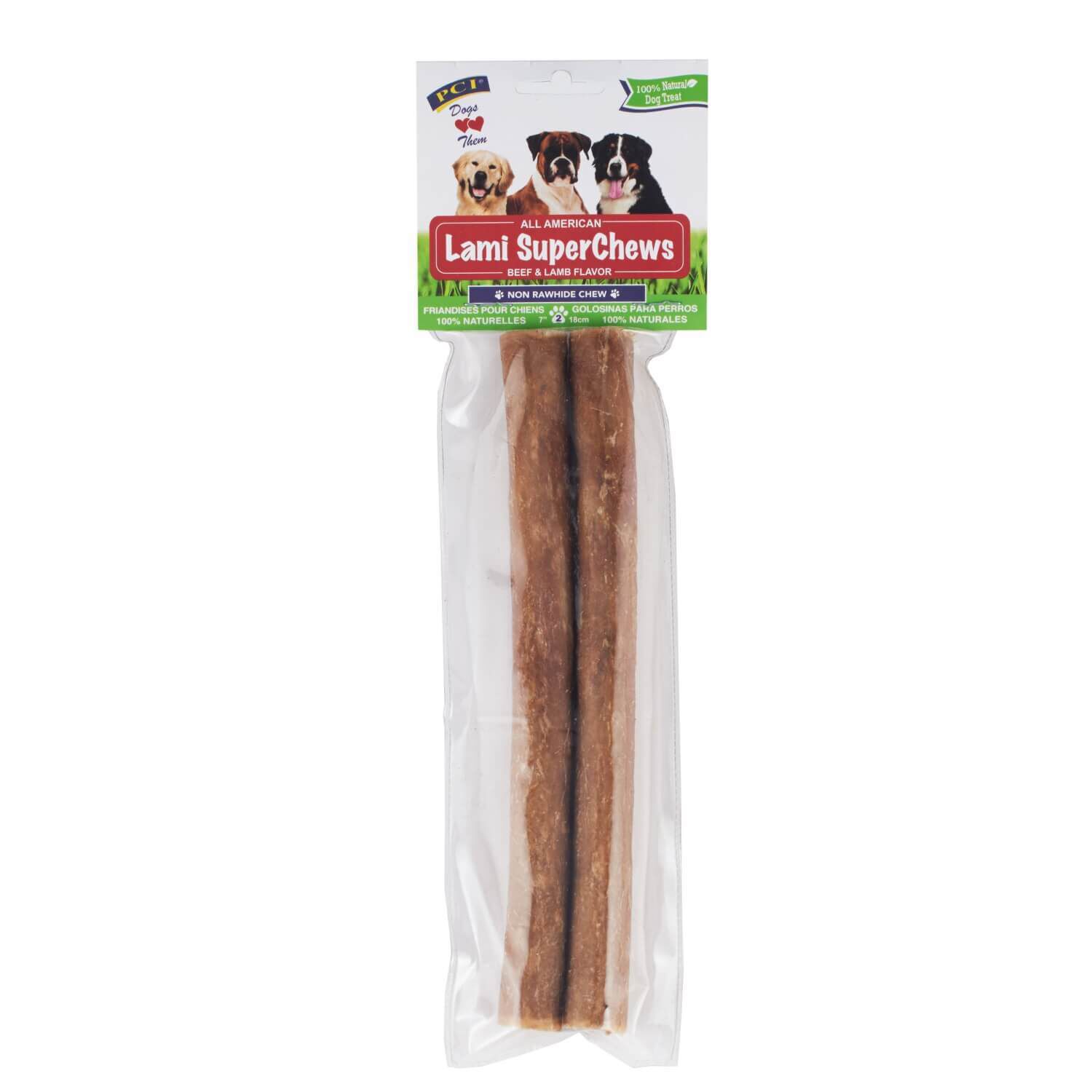 Pet Center Lamb Super Chews Dog Treats, 2 Pk