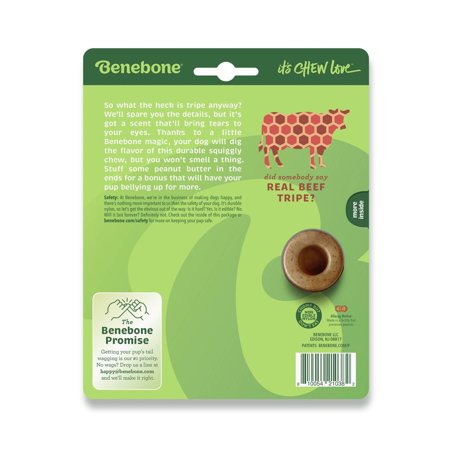 Benebone Tripe Bone Durable Dog Chew Toy