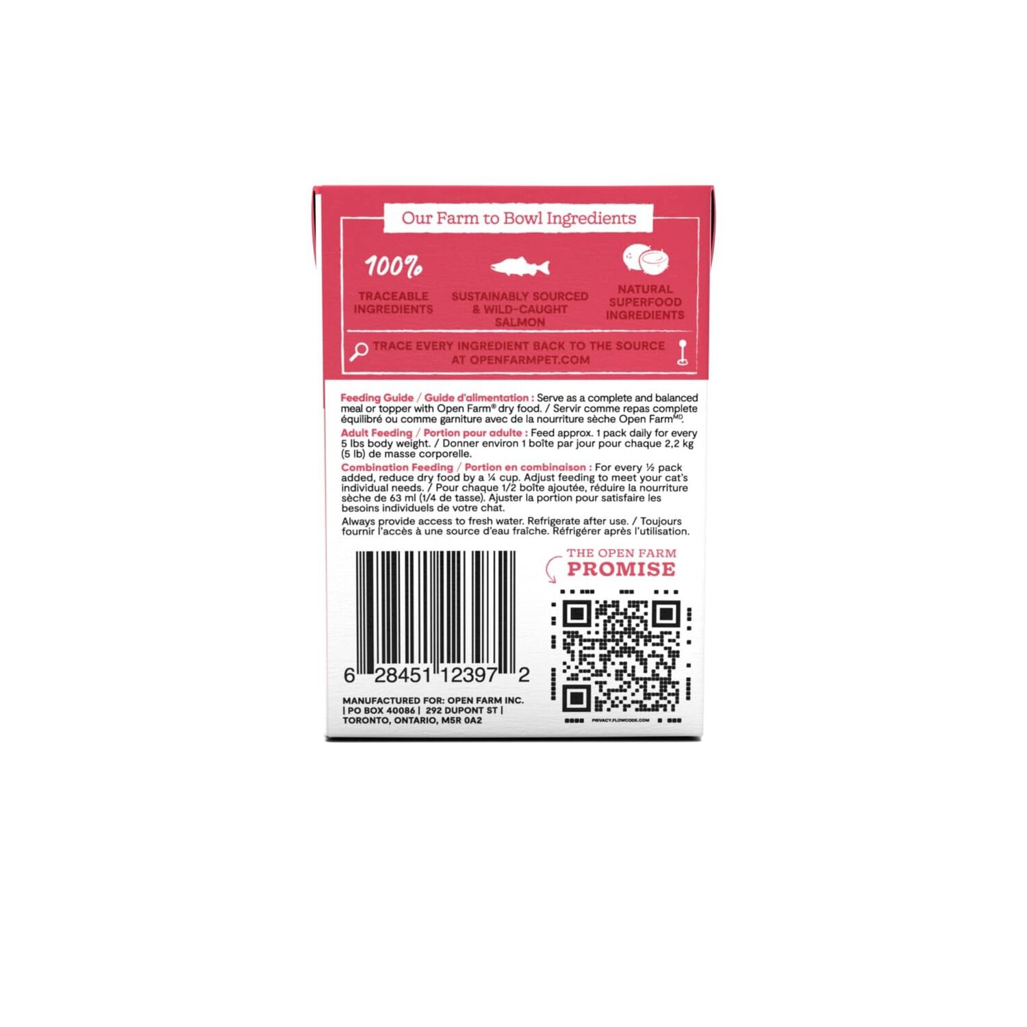 Open Farm Rustic Blend Wild-Caught Salmon Wet Cat Food, 5.5Oz