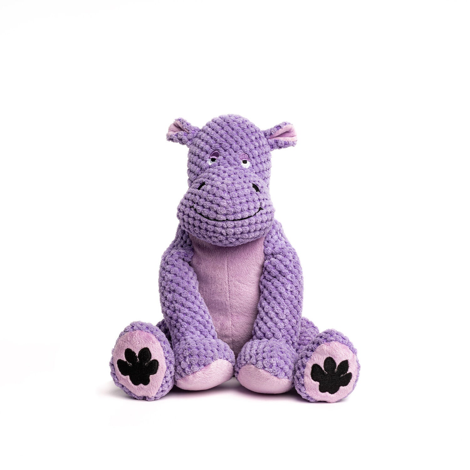 Fabdog Floppy Hippo Plush Squeaky Dog Toy, 14"