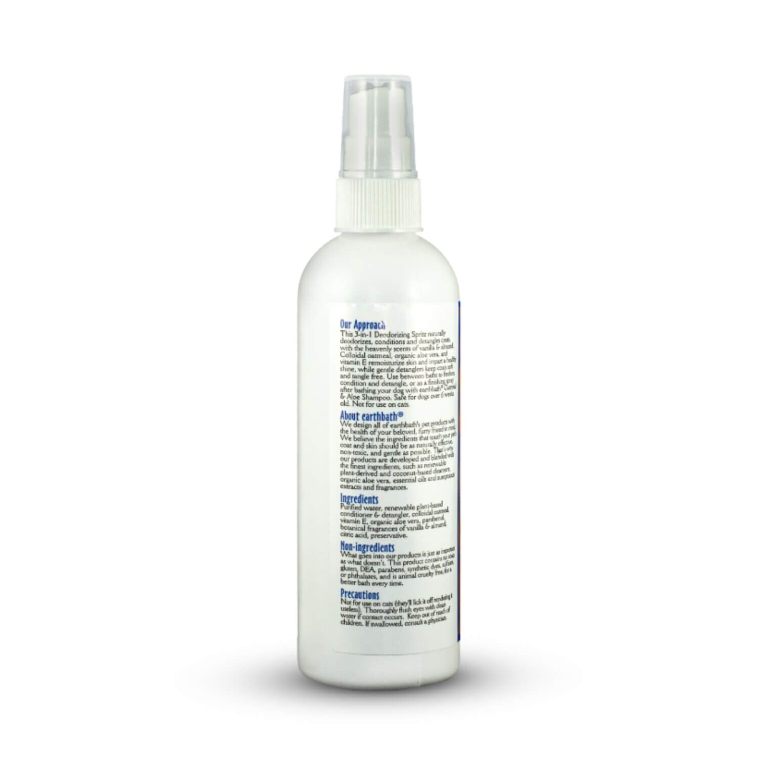 Earthbath 3-In-1 Deodorizing Dog Spray, Vanilla & Almond