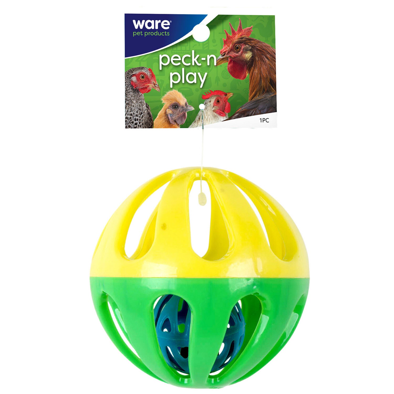 Ware Pet Products Chicken Peck N Play Ball For Chickens