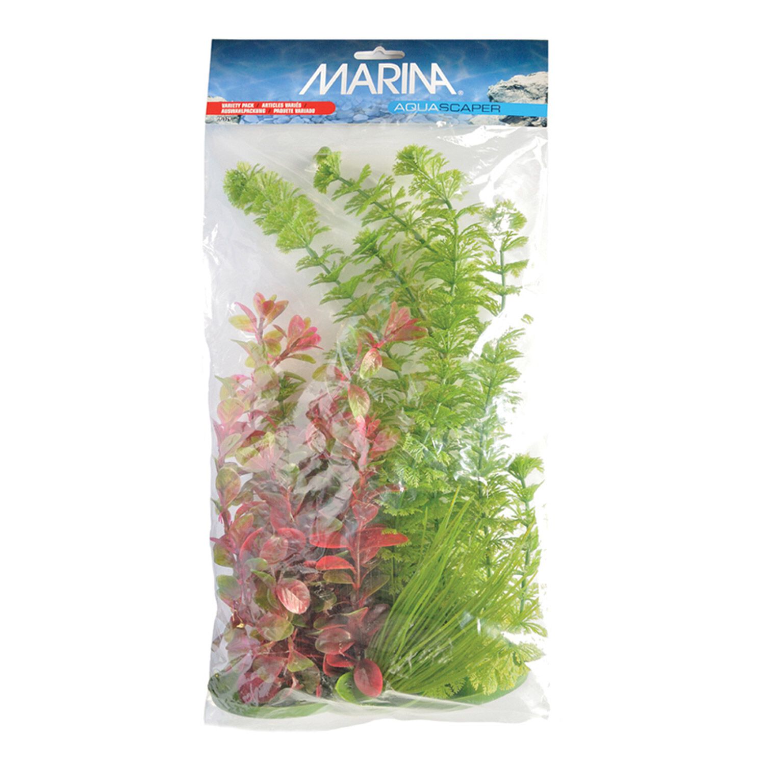 Marina Plastic Plant Variety Pack Medium Aquarium Plant