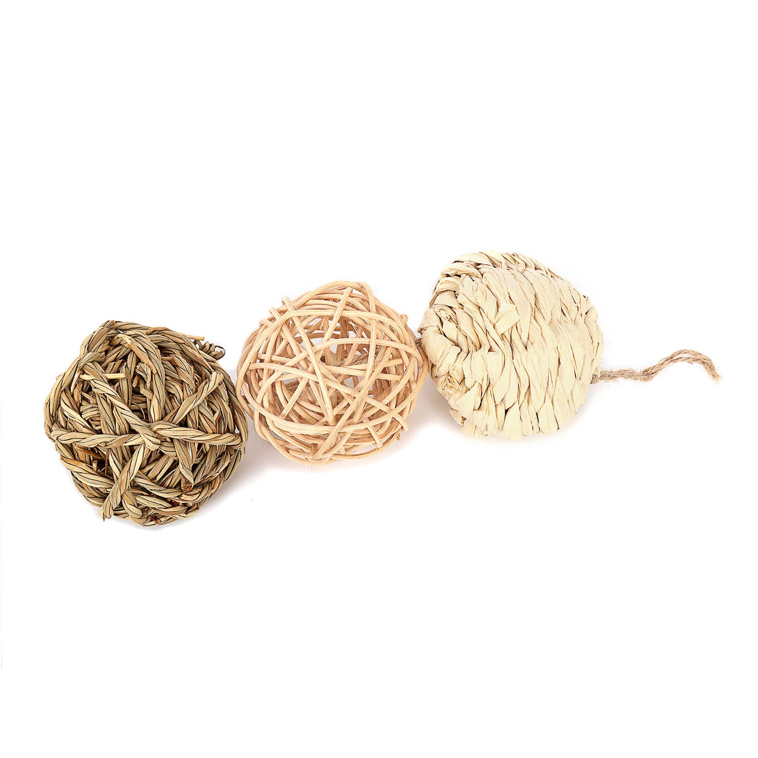 Ware Pet Products Nature Balls With Bells Small Animal Toy, 3 Pack