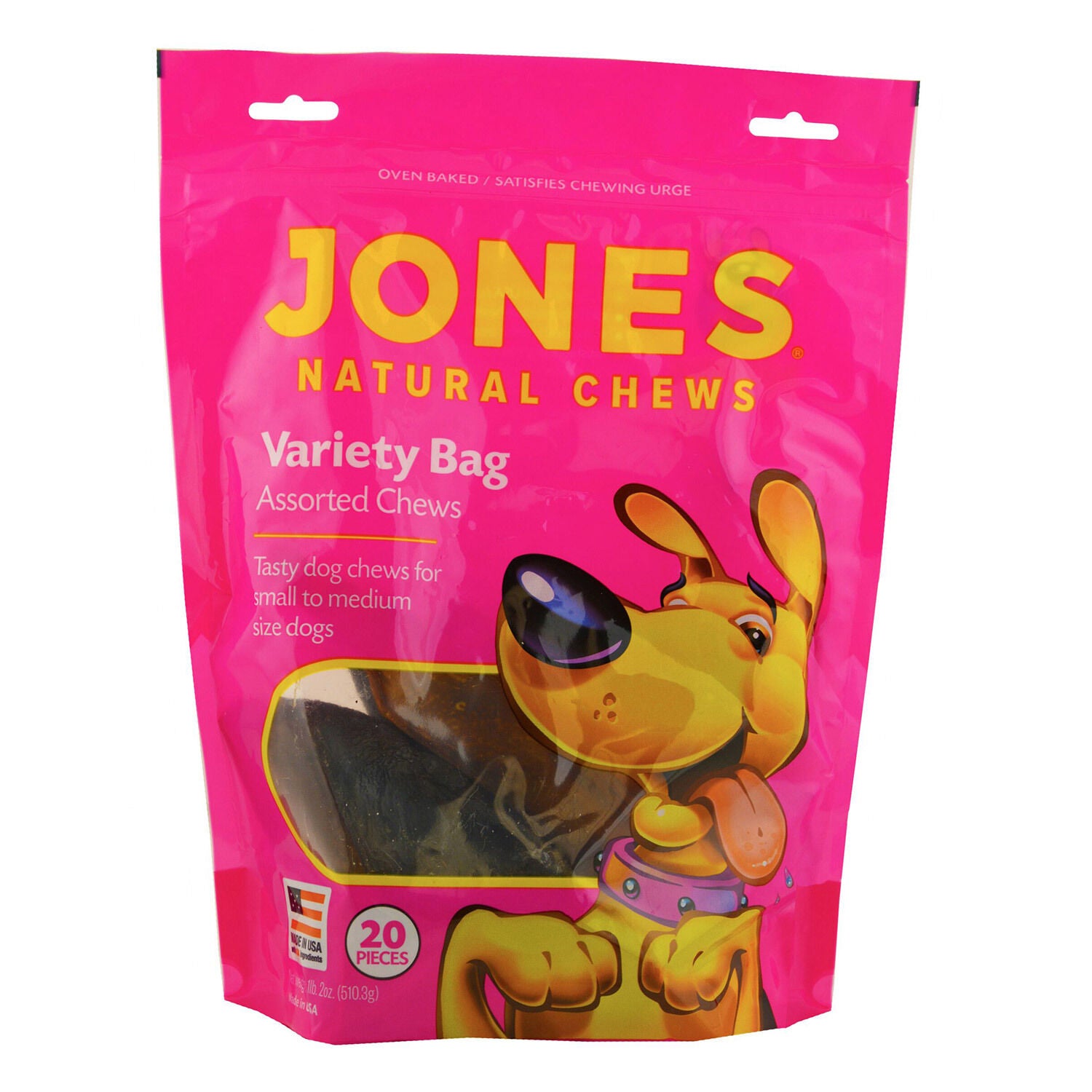 Jones Natural Chews Variety Bag Assorted Chews Dog Treat