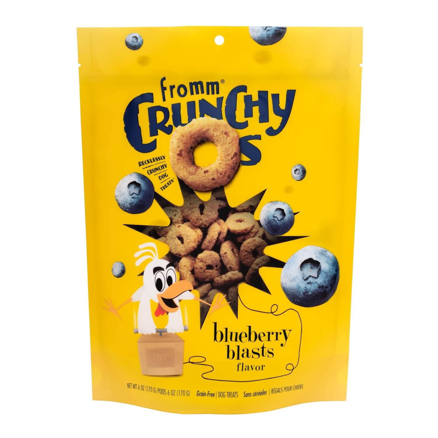 Fromm Crunchy Os Blueberry Blasts Flavor Treats For Dogs 6 Oz