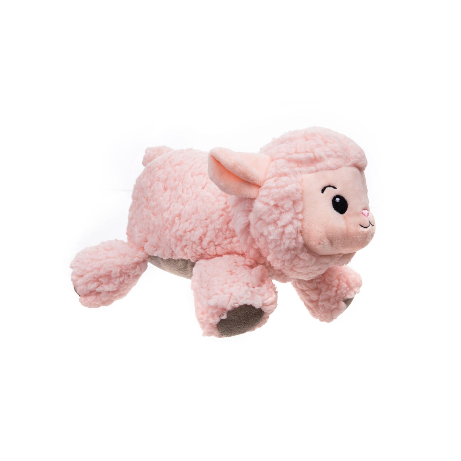 Growl Fuzzaroos Lolly The Lamb Plush Sherpa Dog Toy