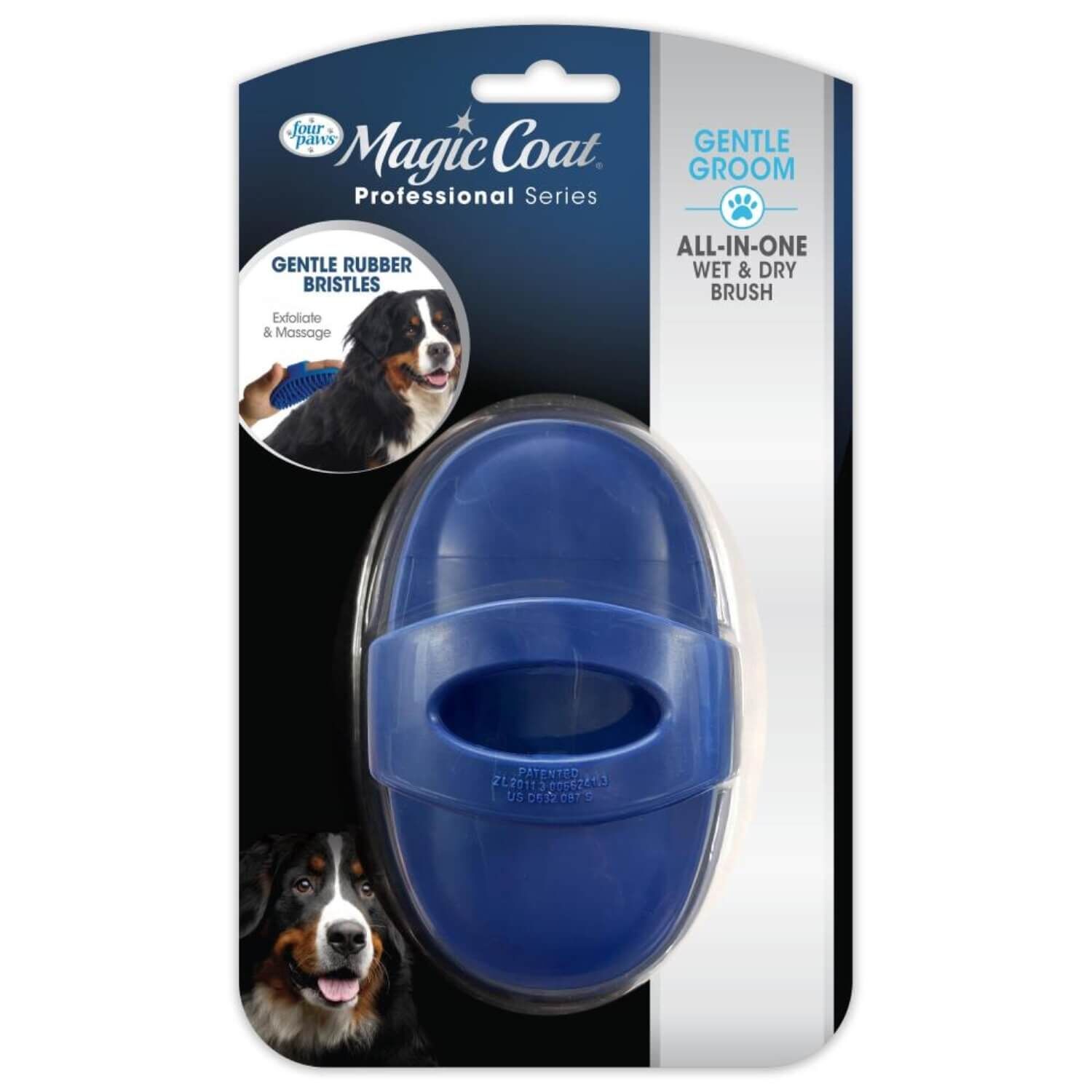 Four Paws Magic Coat Professional Series All-In-One Wet & Dry Brush For Dogs