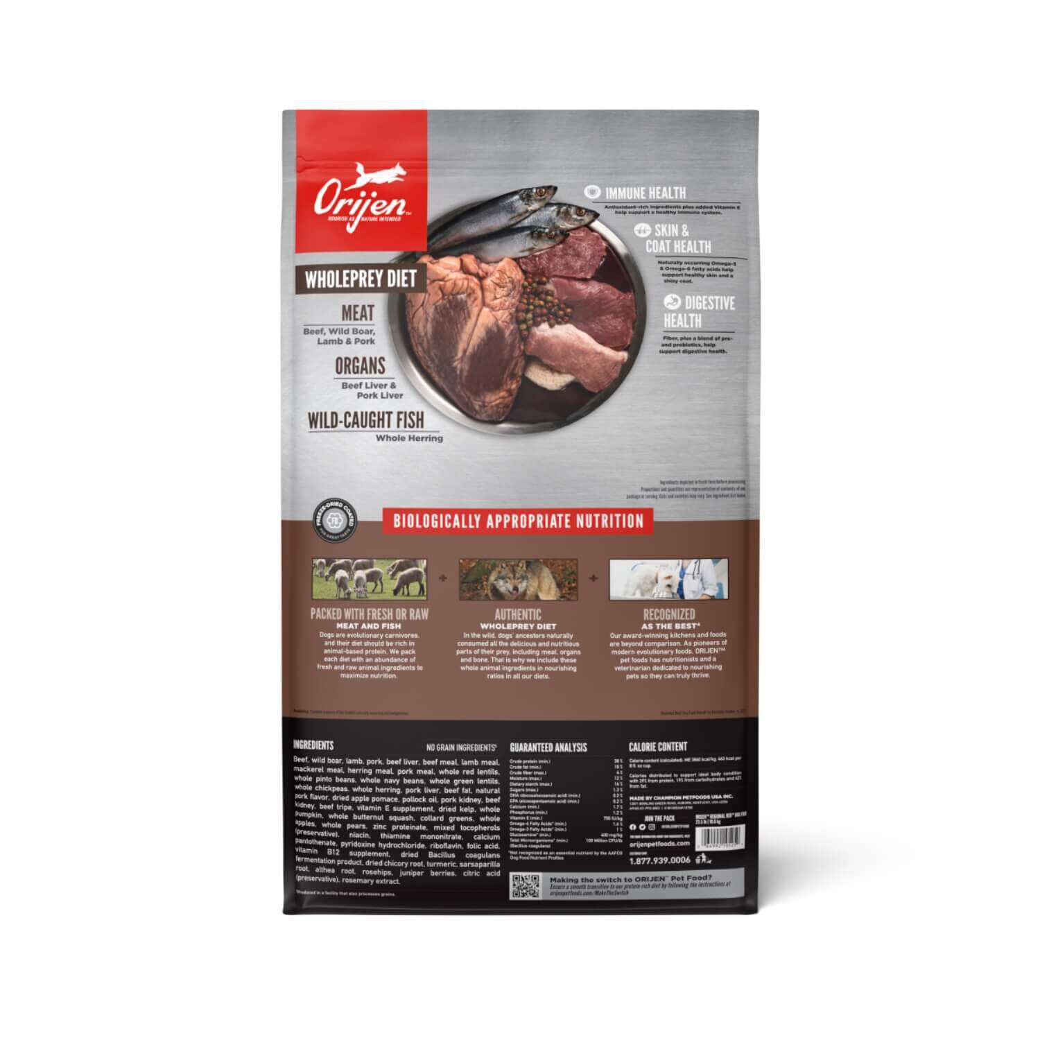 Orijen Regional Red Grain & Poultry Free Dry Dog Food