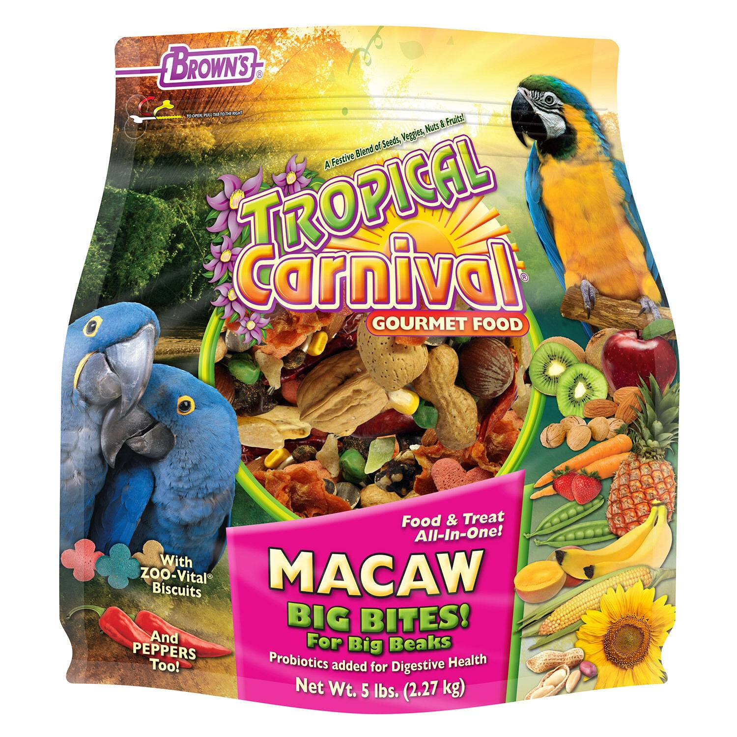 Tropical Carnival Big Bites Macaw Food