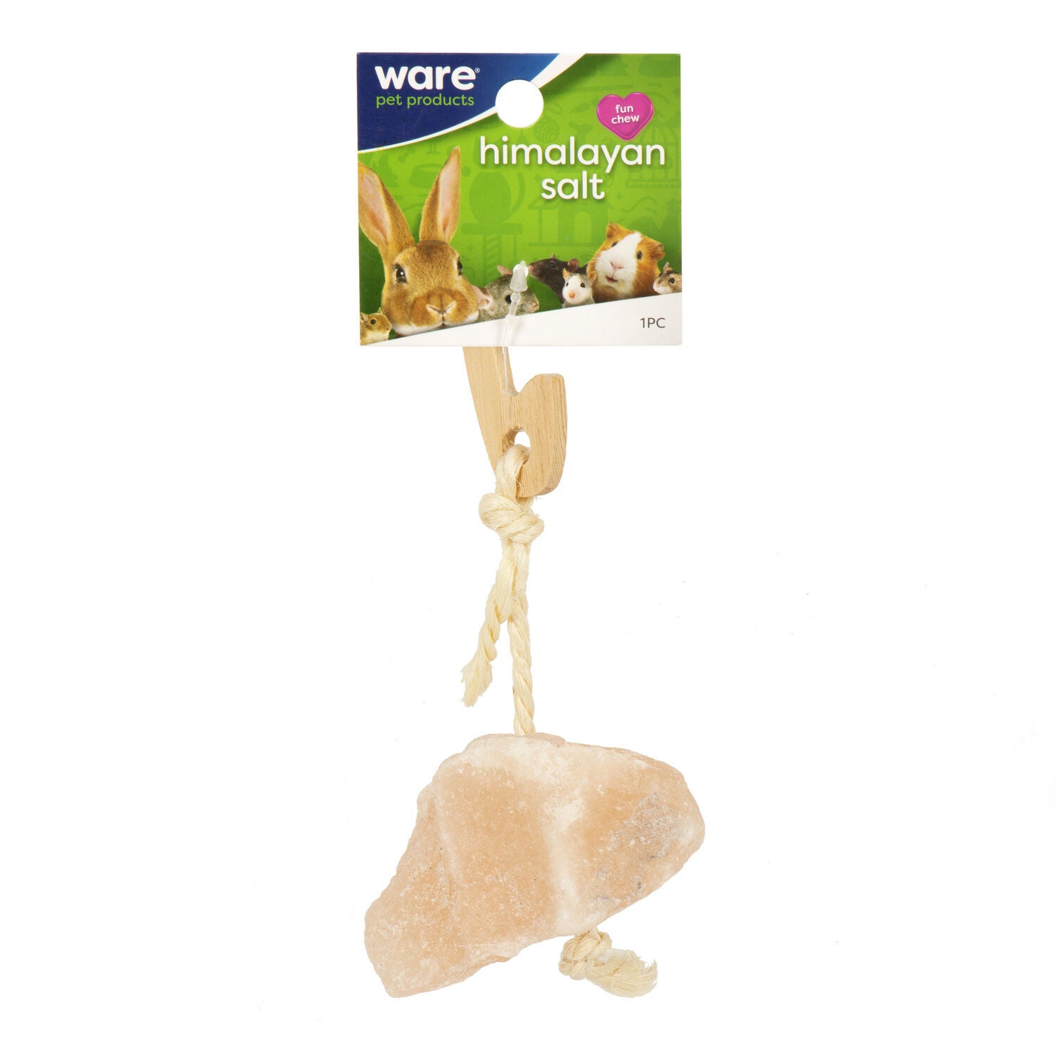 Ware Himalayan Salt On A Rope Small Animal Toy