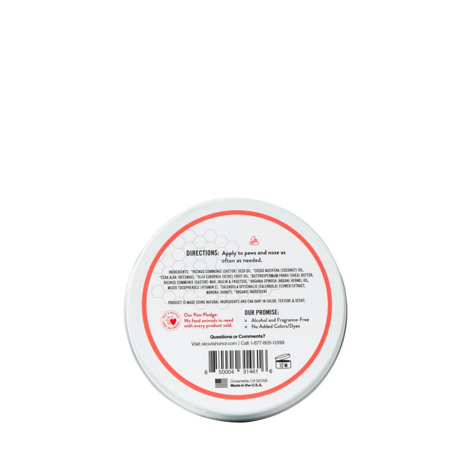 Skouts Honor Probiotic Pet Balm Paw & Nose Protector For Dogs & Cats, 2-Oz