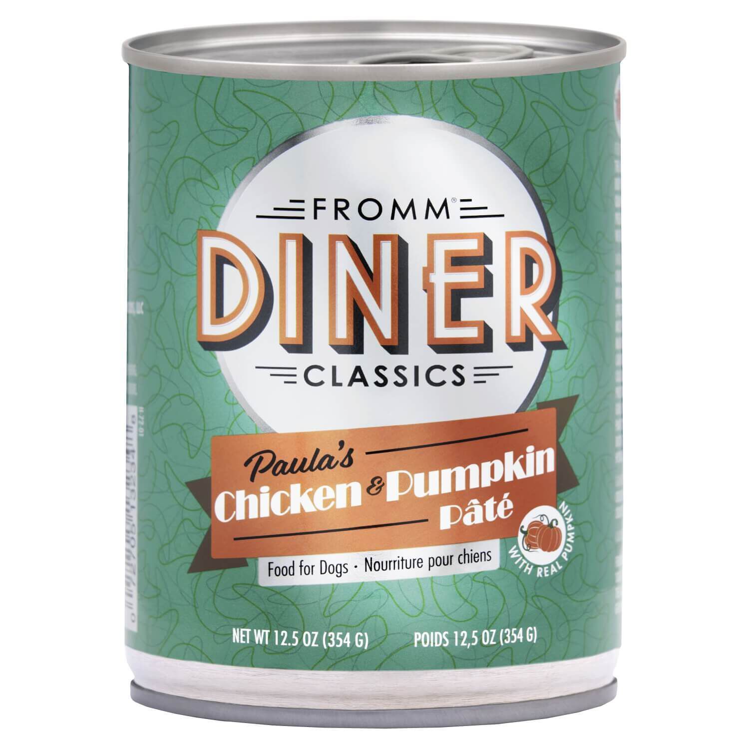 Fromm Diner Classics Paula's Chicken & Pumpkin P&acirc;t&eacute; Food For Dogs 12.5 Oz