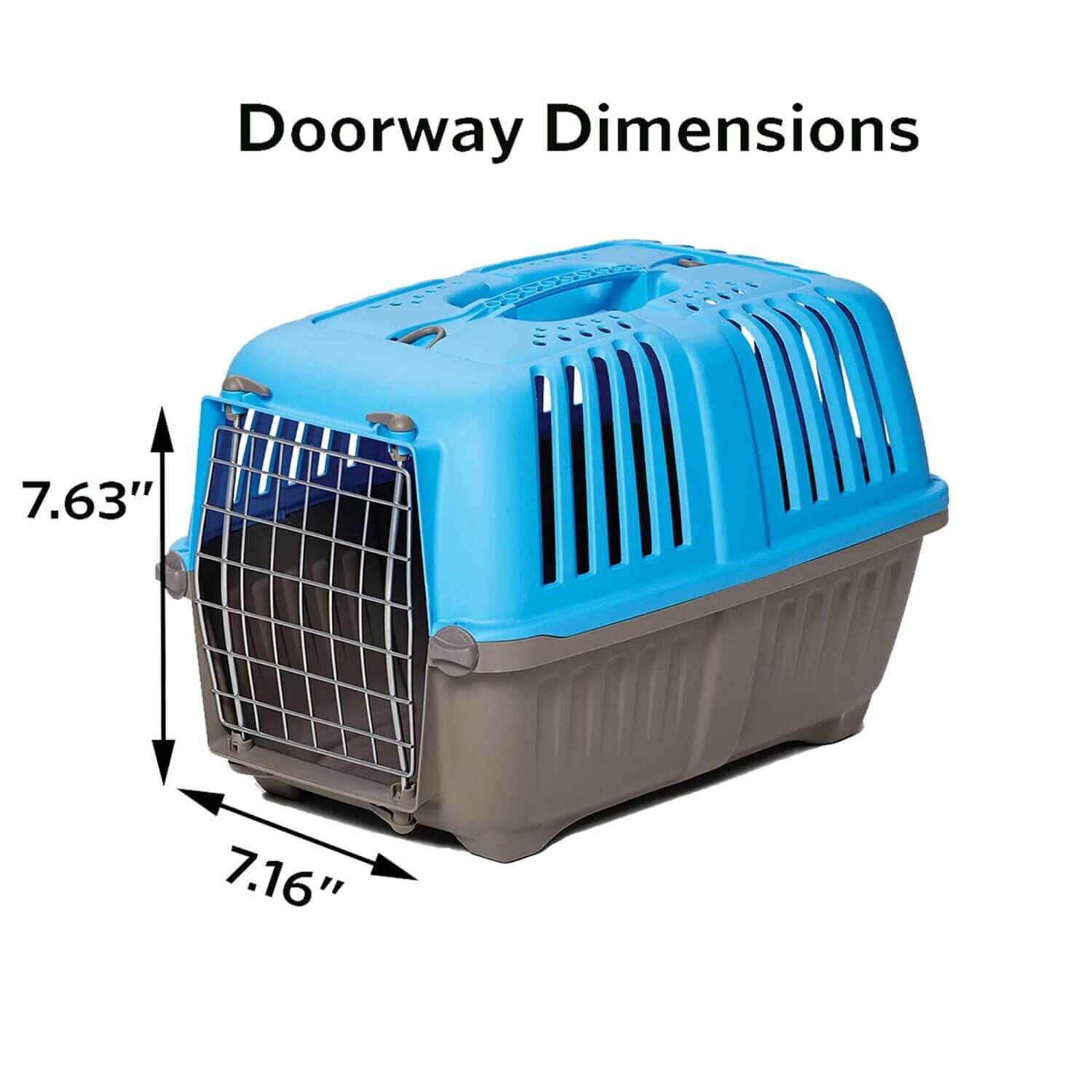 Midwest Spree Blue Plastic Hard-Sided Pet Carrier