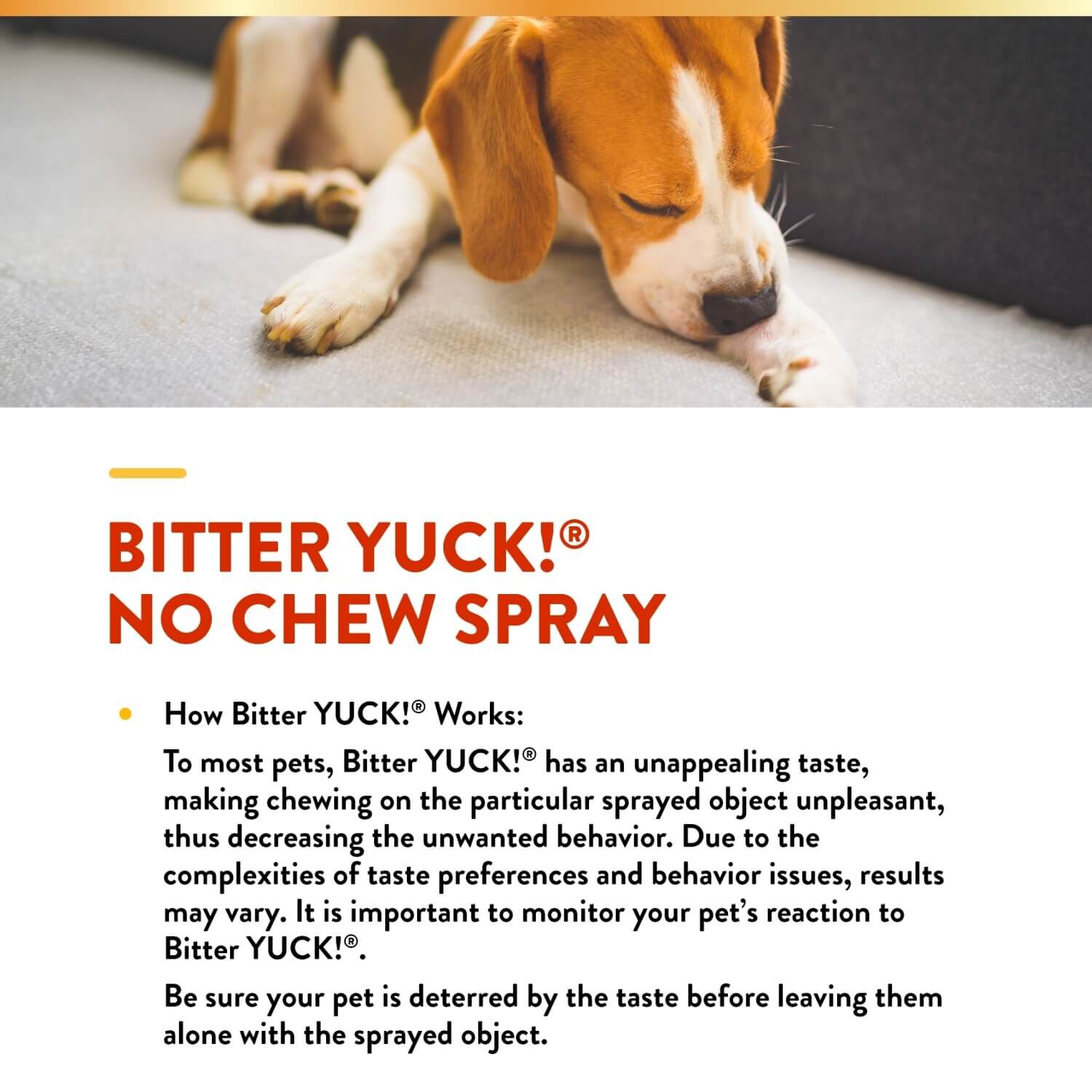 Naturvet Bitter Yuck! No Chew Spray For Dogs & Cats