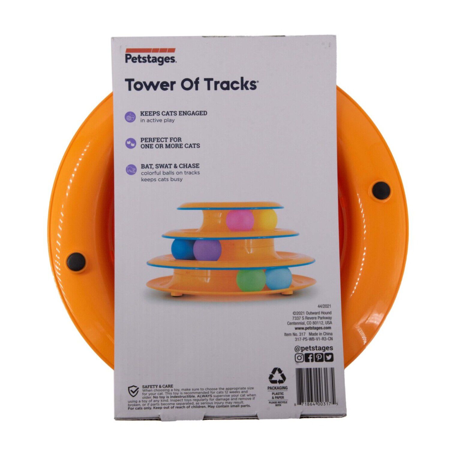 Catstages Tower Of Tracks Interactive Cat Toy
