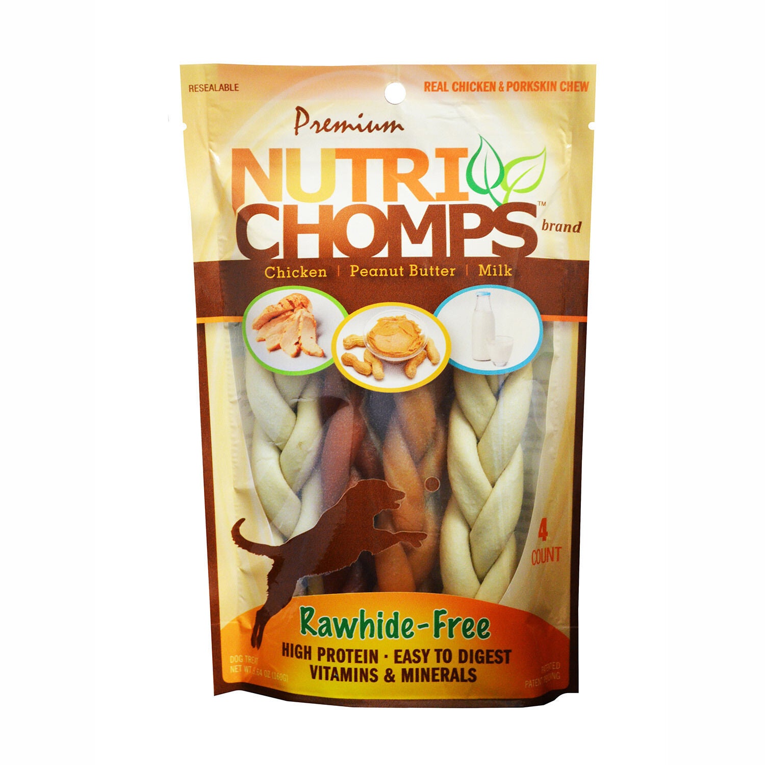Nutri Chomps Assorted Flavor Braids Dog Treat