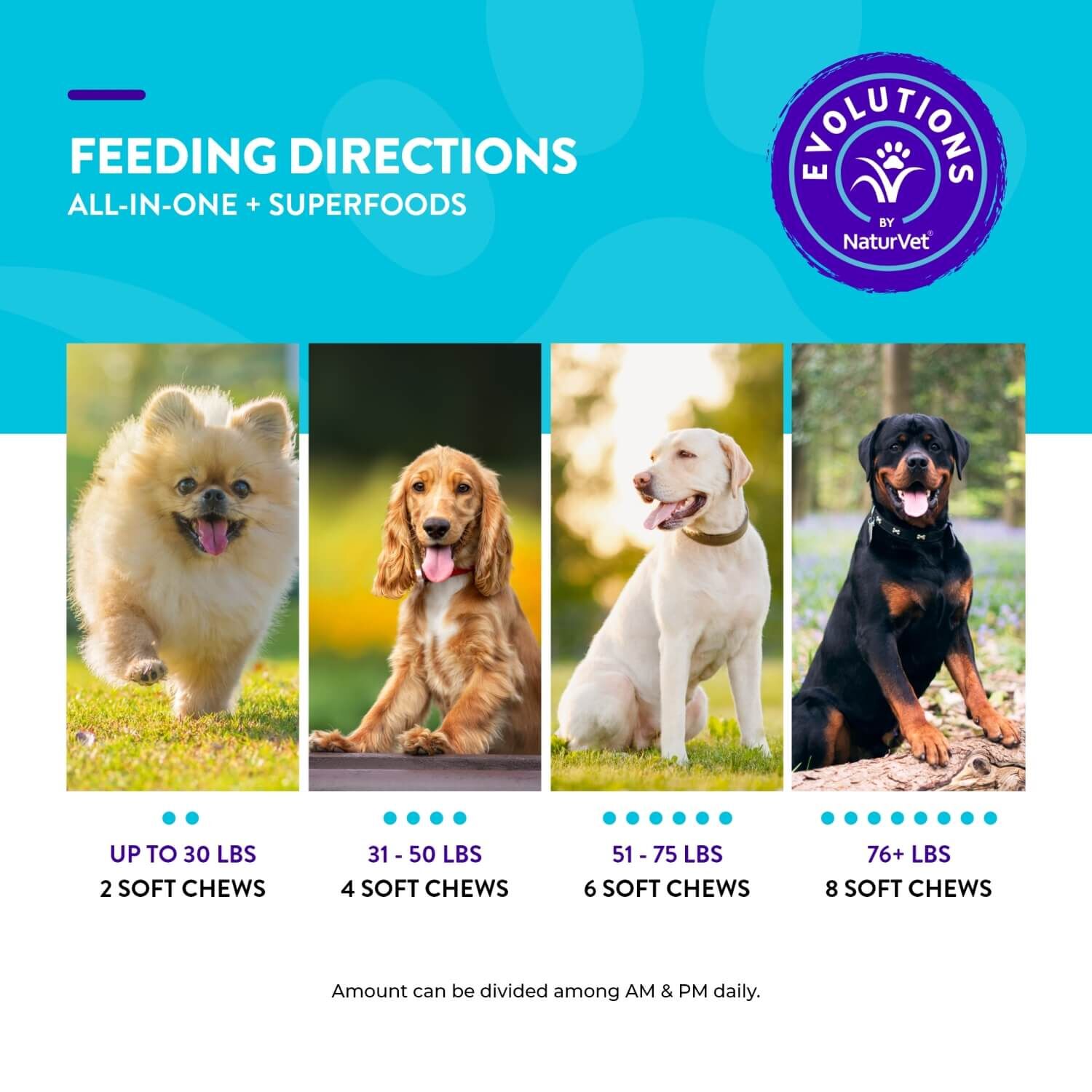 Naturvet Evolutions All-In-One + Superfoods Soft Chew Supplement For Dogs