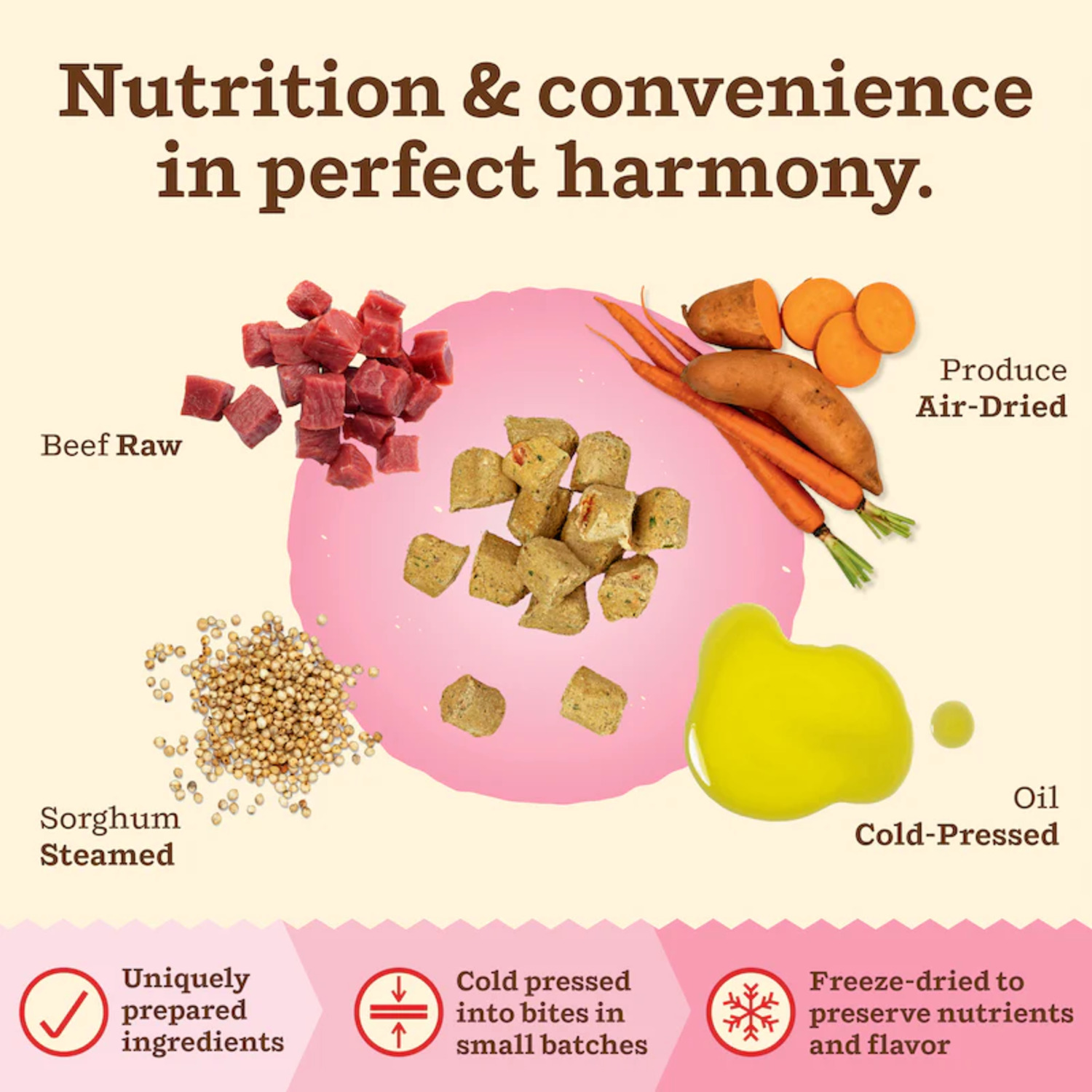 Primal Kibble In The Raw Beef Recipe Freeze-Dried Cat Food, 4Lb
