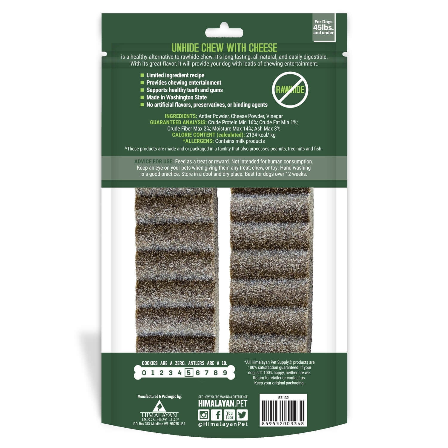 Himalayan Unhide Rawhide Alternative Dog Treat