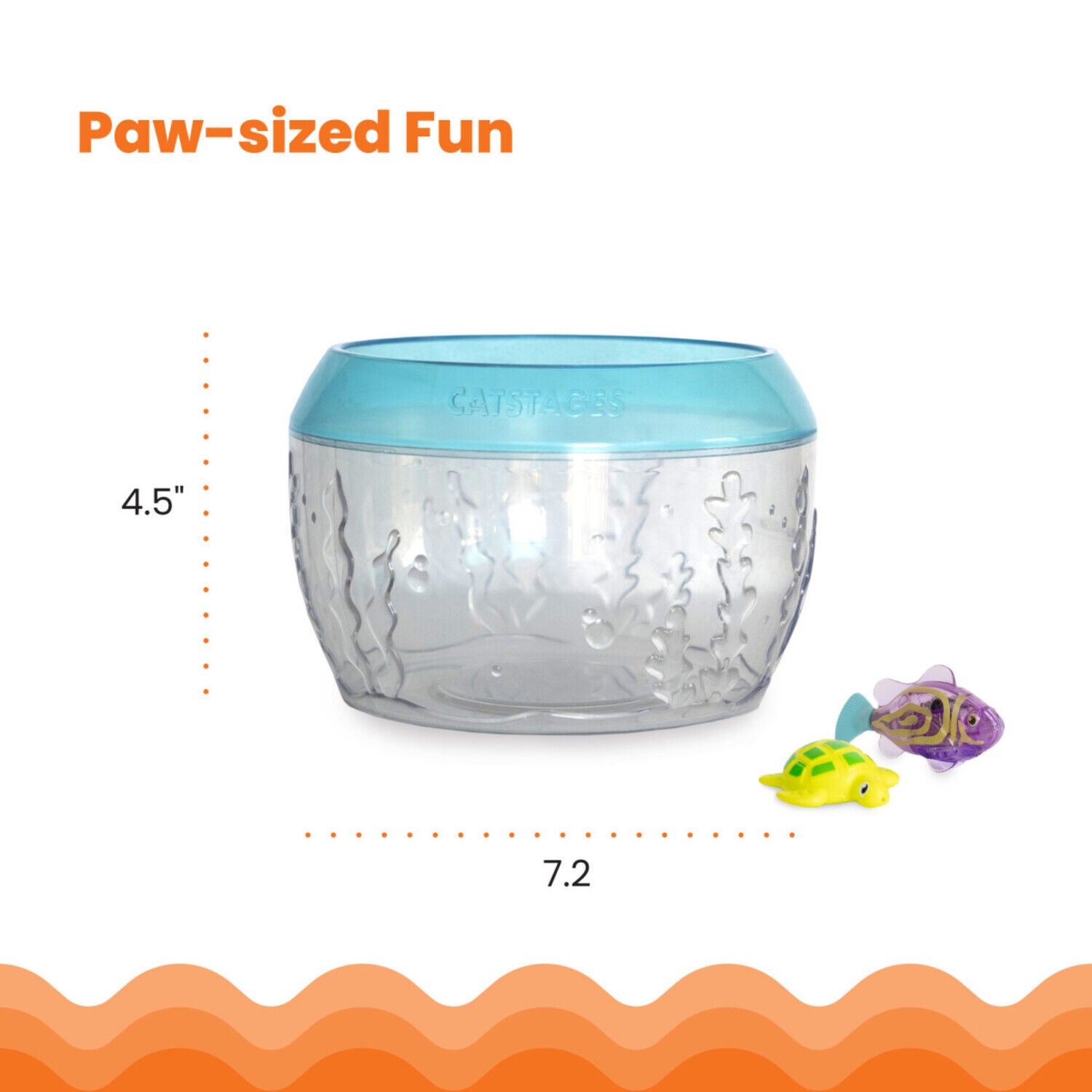 Catstages Meow-Smerizing Fun Fish Bowl Interactive Cat Toy
