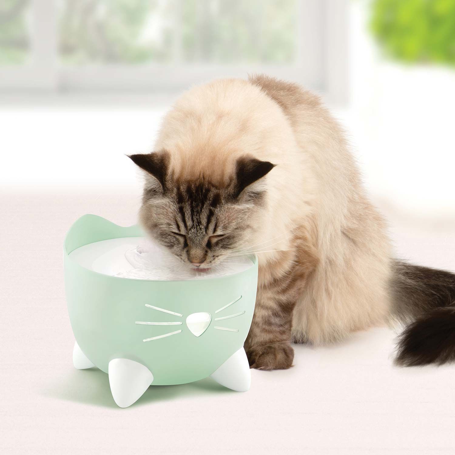 Catit Pixi Cat Water Fountain, Mint Green