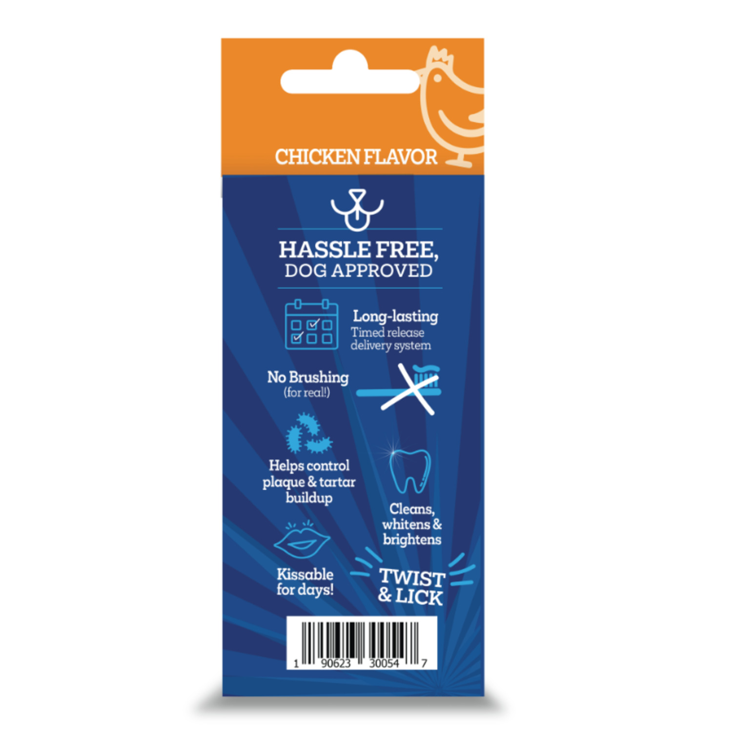 Vetality Brush Free Twist & Lick Dental & Oral Care Gel For Dogs, Chicken Flavor