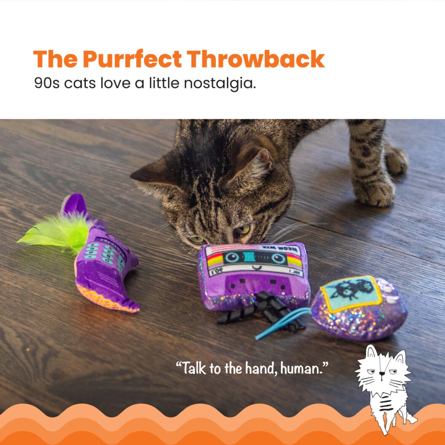 Catstages So Meowsome 90S Catnip Filled Cat Toys - Multipack
