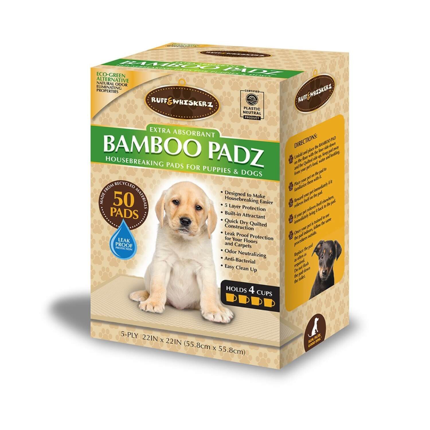Biodegradable dog pee pads best sale