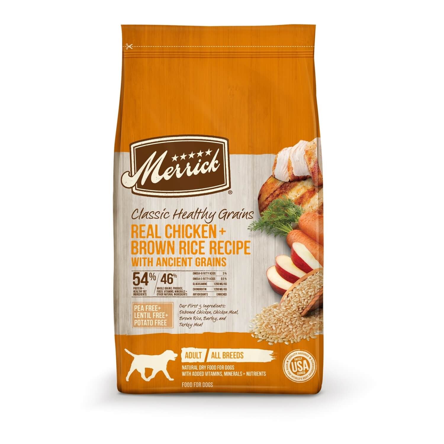Merrick Classic Healthy Grains Real Chicken & Brown Rice Recipe With Ancient Grains Dry Dog Food