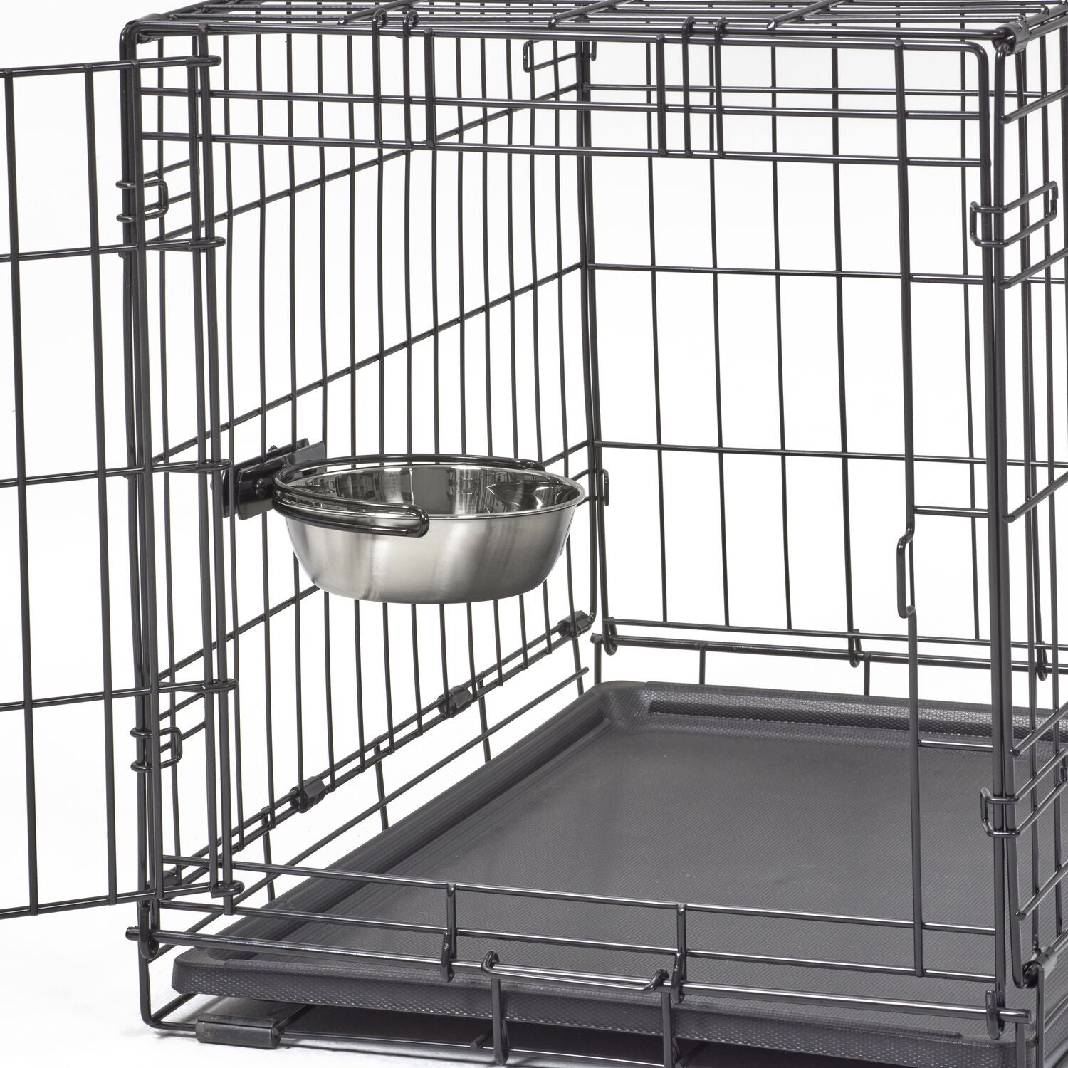 Midwest Snap'y Fit Stainless Steel Food & Water Dog Bowl, 10 Oz