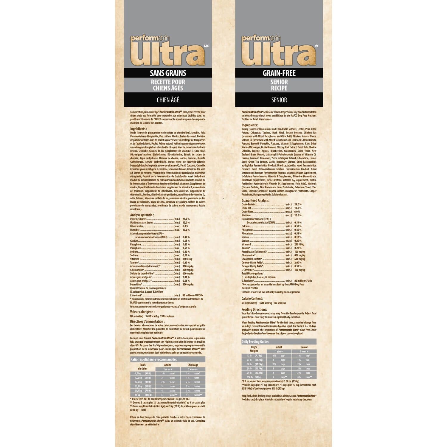Performatrin Ultra Grain-Free Senior Formula Dry Dog Food