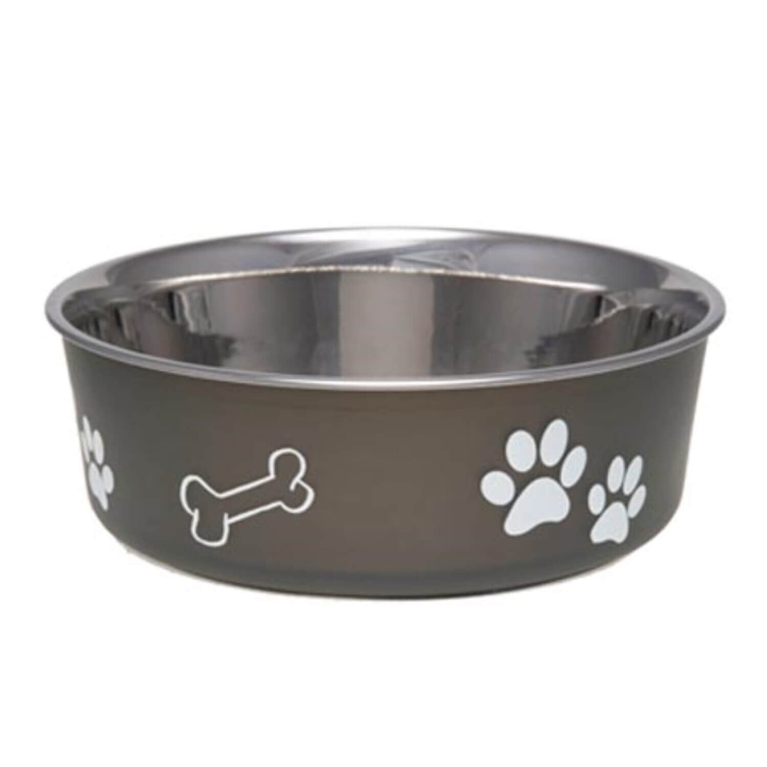 Loving Pets Stainless Steel Bella Dog & Cat Bowl, Espresso
