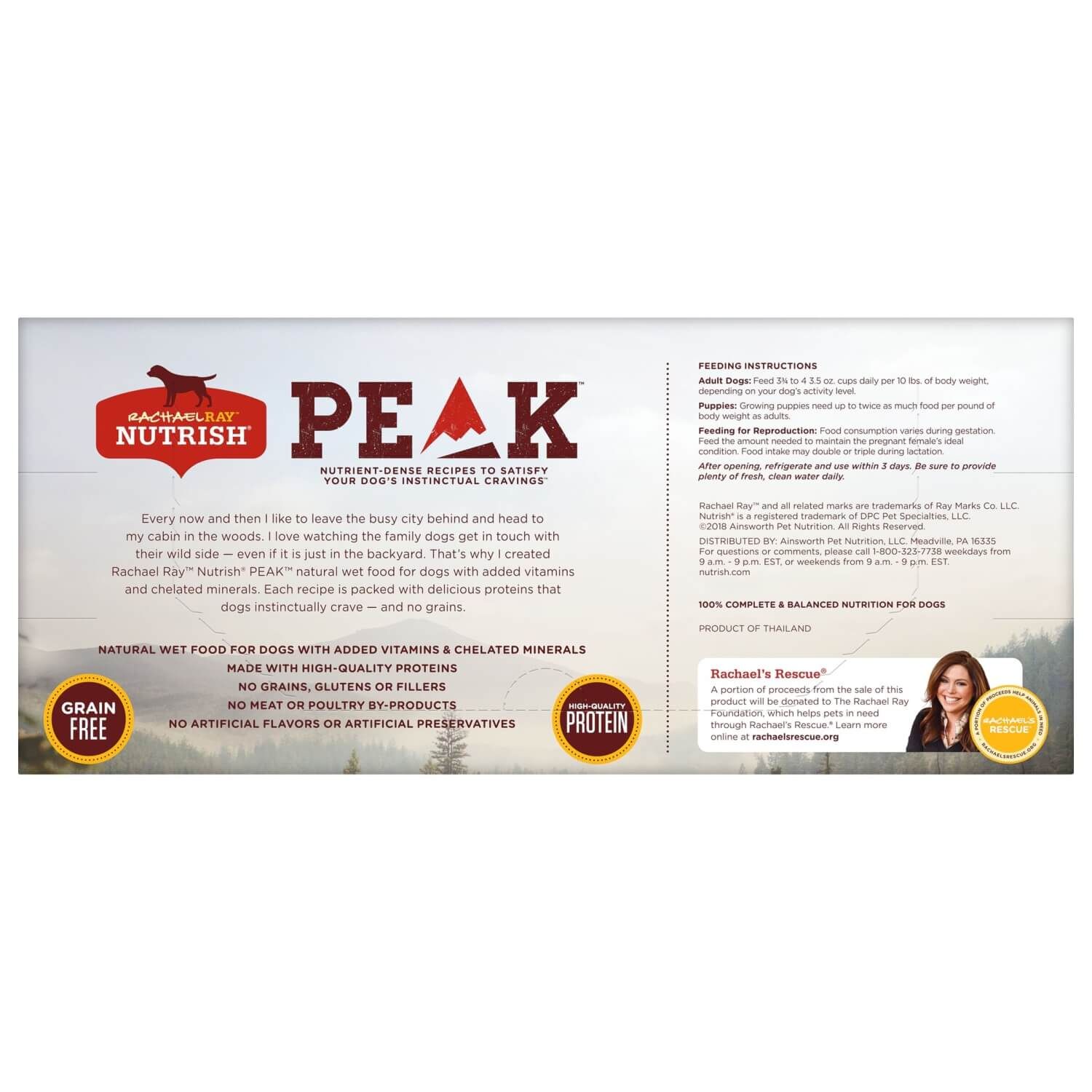 Rachael Ray Nutrish Peak Grain-Free Adventure Variety Pack Wet Dog Food